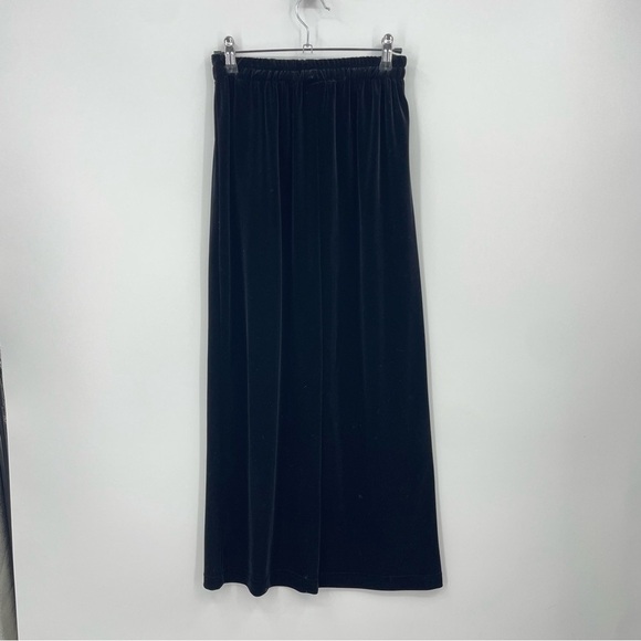 Hot Cotton by Marc Ware Women's Black Velvet Stretchy Maxi pencil Skirt Size S - Picture 5 of 7